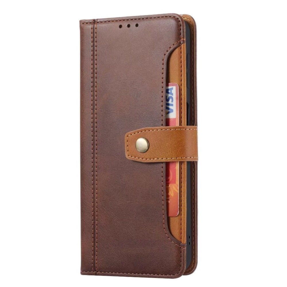 iPhone SE (2022/2020)/8/7 Leather Case w. Card Holder - Brown