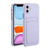 EIDERWOOD iPhone 12 Mini Flexible Plastic Case with Cardholder - Purple