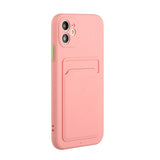 EIDERWOOD iPhone 12 Mini Flexible Plastic Case with Cardholder - Pink