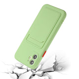 EIDERWOOD iPhone 12 Mini Flexible Plastic Case with Cardholder - Light Green