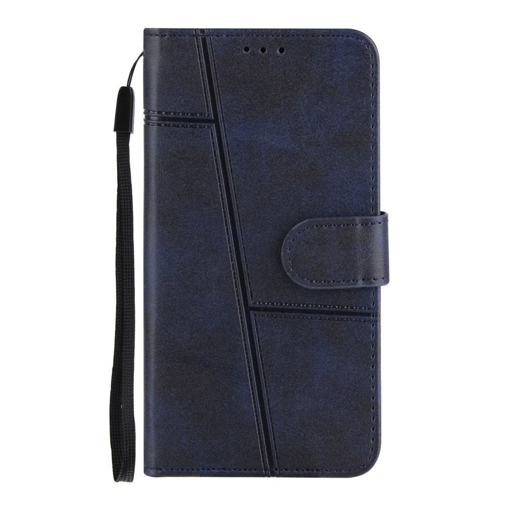 iPhone 8 Plus / 7 Plus Leather Flip Case with Wallet and Strap - Blue