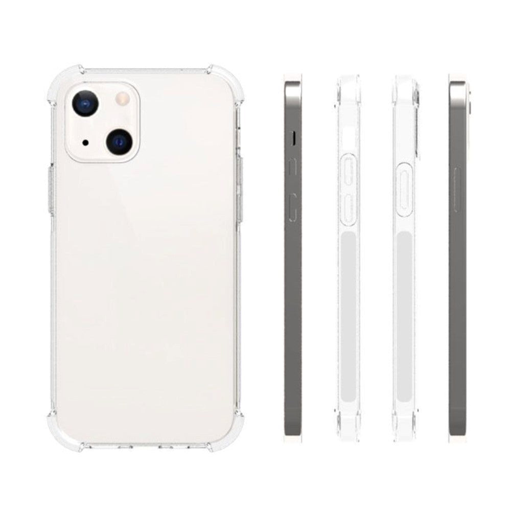 iPhone 13 Shock-Proof Flexible Plastic Case - Transparent