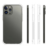 iPhone 13 Pro Max Shock-Proof Flexible Plastic Case - Transparent