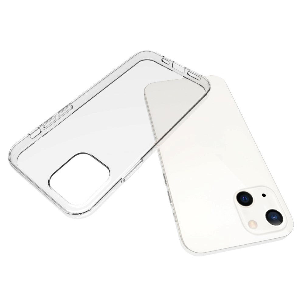 iPhone 13 Ultra Thin Flexible Plastic Case - Transparent