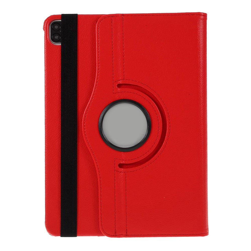 iPad Pro 12.9" (2022/2021/2020) Leather Case w. 360 Degree Stand Function - Red