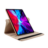 iPad Pro 12.9" (2022/2021) Leather Case w. 360 Degree Stand - Rose Gold