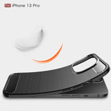 iPhone 13 Pro Brushed Carbon Case - Black