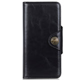 iPhone 13 Pro KHAZNEH Glossy Leather Wallet Case - Black