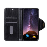 iPhone 13 Pro KHAZNEH Glossy Leather Wallet Case - Black