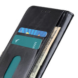 iPhone 13 Pro KHAZNEH Glossy Leather Wallet Case - Black