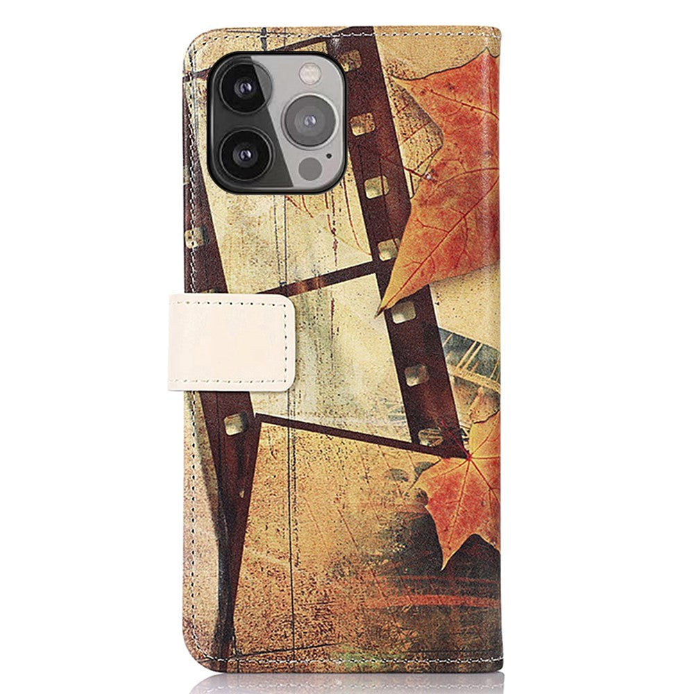 iPhone 13 Pro Max Leather Wallet Case - Eiffel Tower