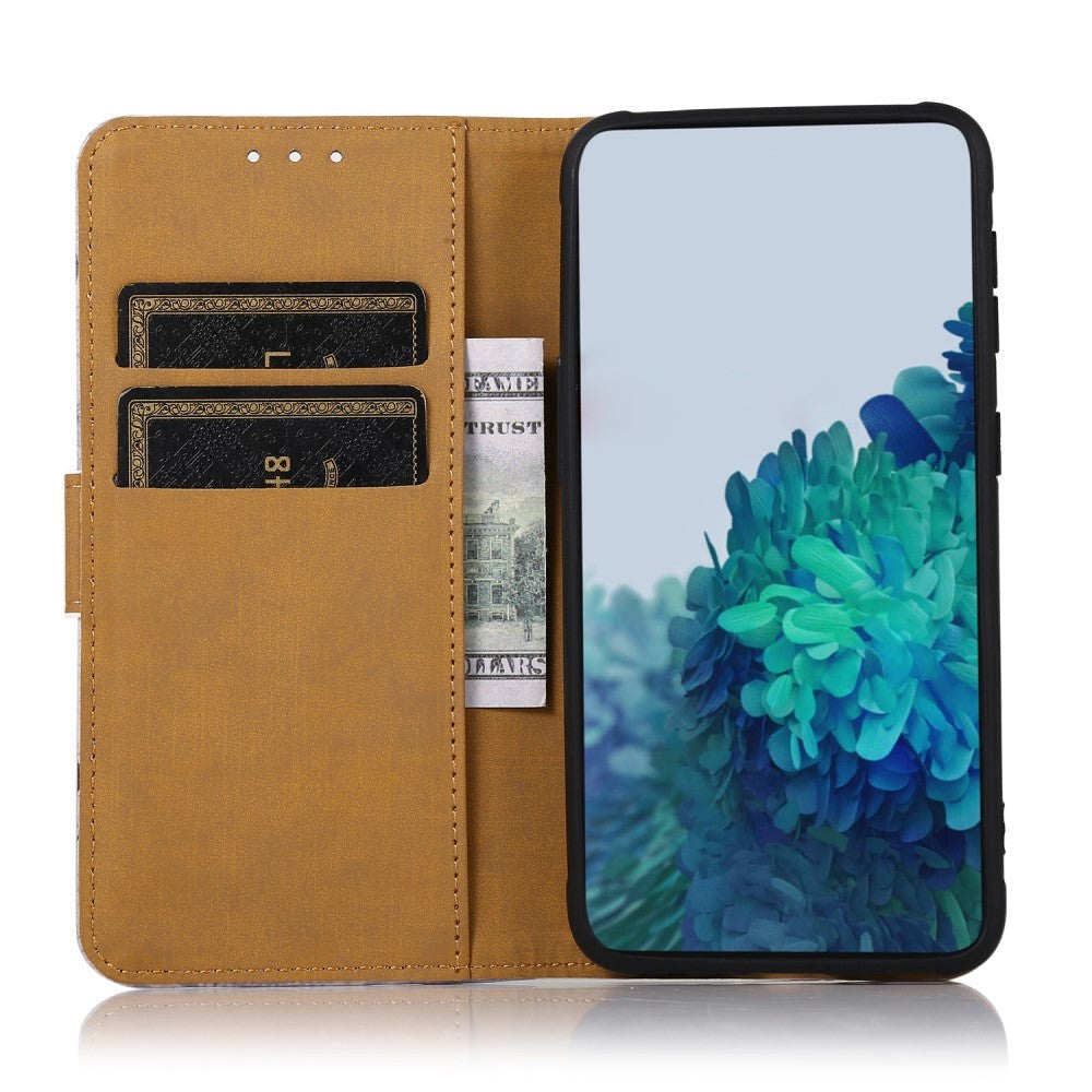 iPhone 13 Pro Max Leather Wallet Case - Wood