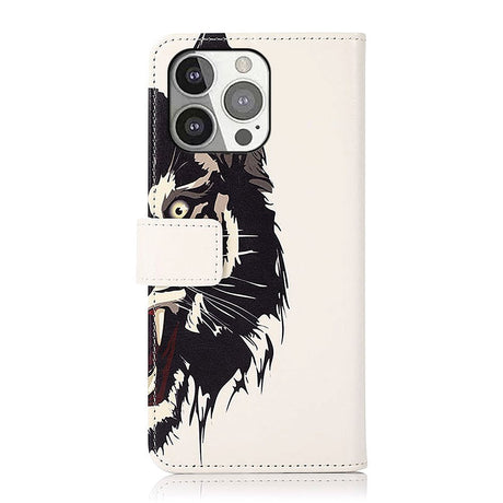 iPhone 13 Pro Leather Wallet Case - Tiger