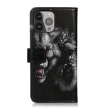 iPhone 13 Pro Max Leather Wallet Case - Wolf