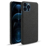 iPhone 13 Pro KSQ Fabric Plastic Case - Black