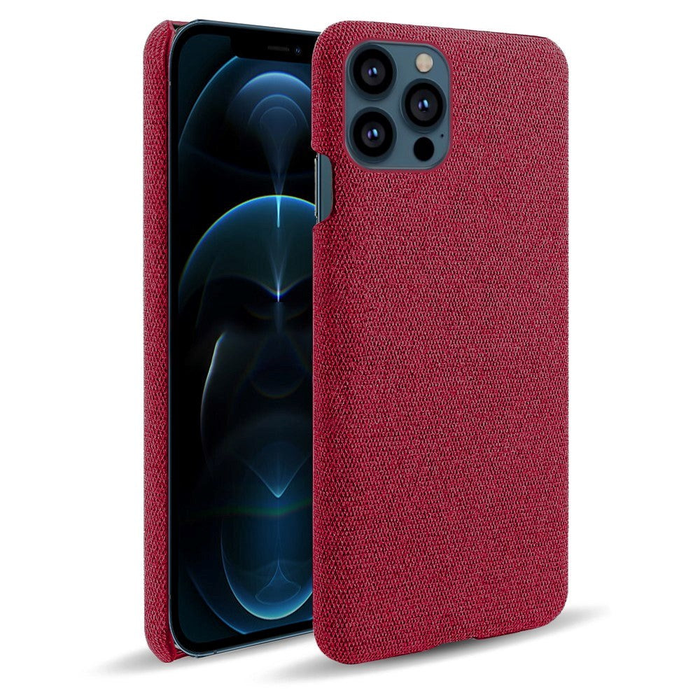 iPhone 13 Pro KSQ Fabric Plastic Case - Red