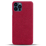 iPhone 13 Pro KSQ Fabric Plastic Case - Red