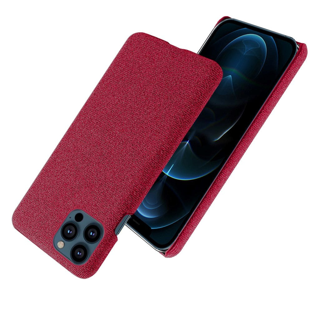 iPhone 13 Pro KSQ Fabric Plastic Case - Red