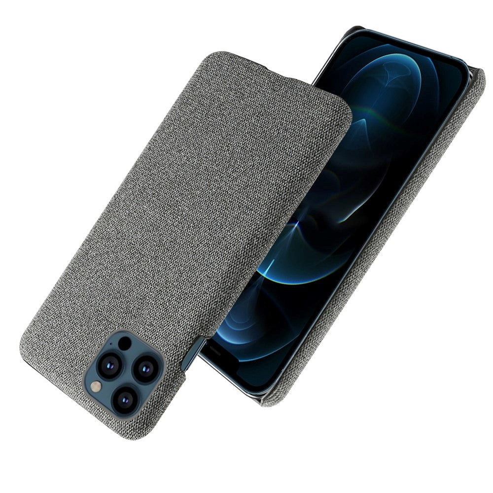 iPhone 13 Pro KSQ Fabric Plastic Case - Grey