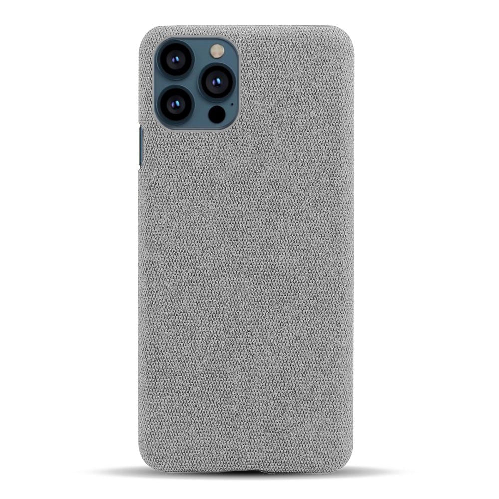 iPhone 13 Pro KSQ Fabric Plastic Case - Light Grey