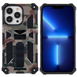 iPhone 13 Pro Camouflage Tough Case w. Kickstand - Army Green