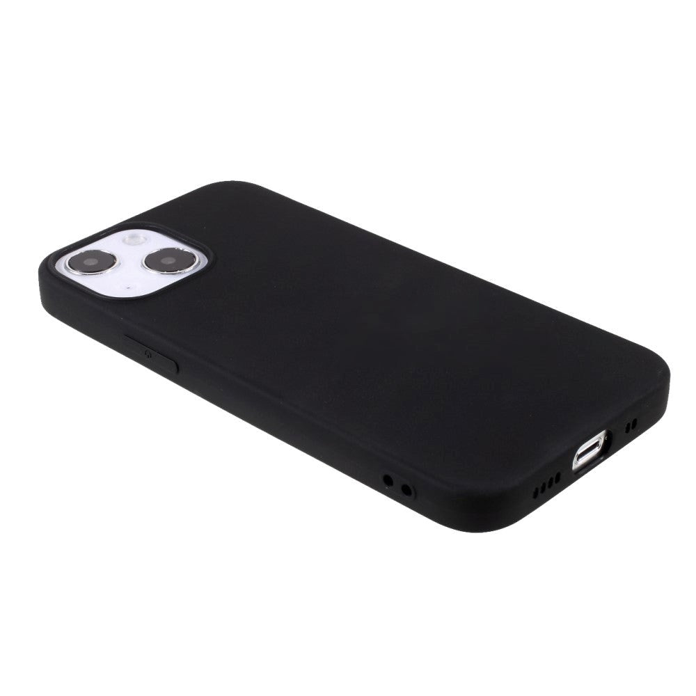 iPhone 13 Flexible TPU Plastic Back Case - Black