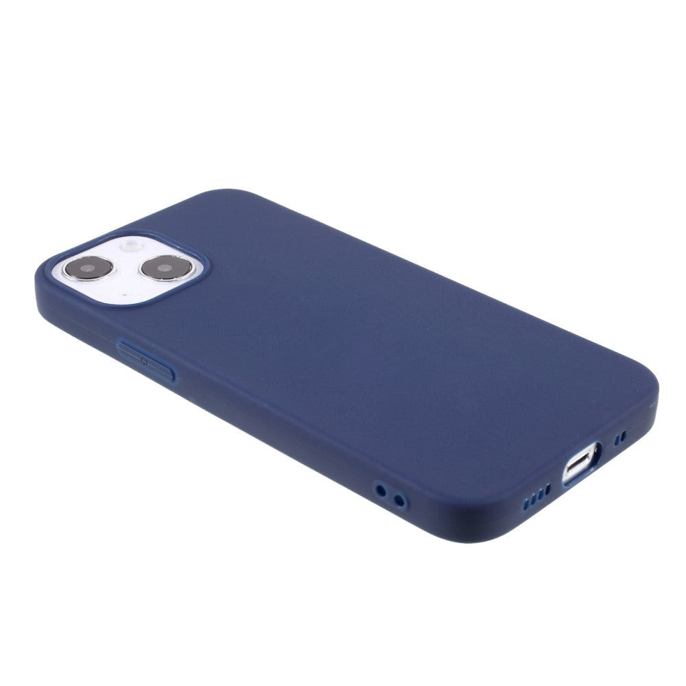 iPhone 13 Flexible TPU Plastic Back Case - Dark Blue