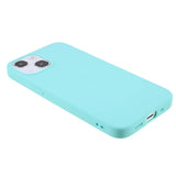 iPhone 13 Flexible TPU Plastic Back Case - Turquoise