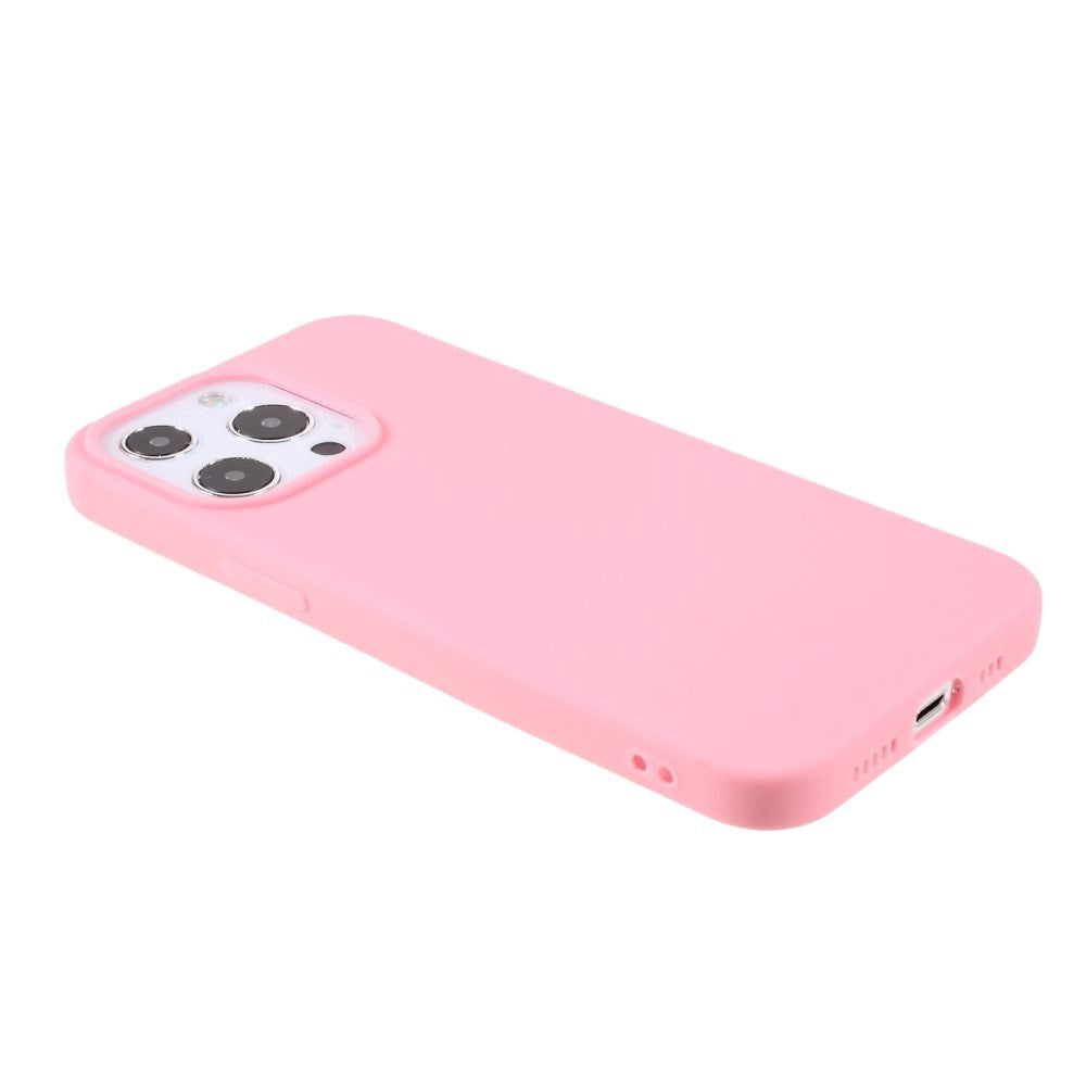 iPhone 13 Pro Flexible TPU Plastic Back Case - Pink