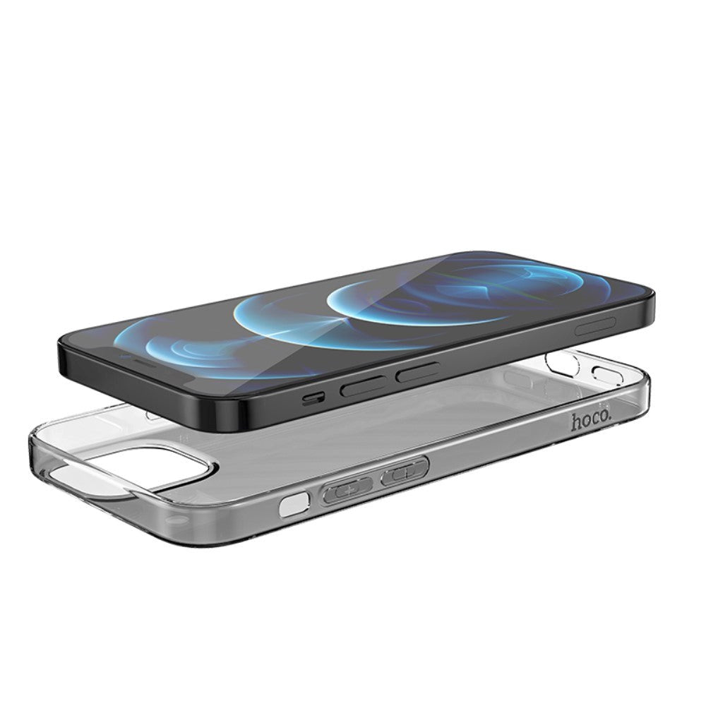 iPhone 13 Pro Max Hoco Flexible Plastic Case - Smokey Transparent