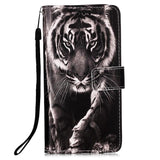 iPhone 13 Pro Leather Wallet Case & Strap - Tiger