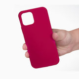 EIDERWOOD iPhone 13 Lined Silicone Case - Dark Red