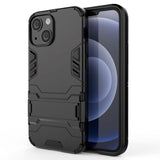 iPhone 13 Mini Hybrid Tough Case with Kickstand - Black