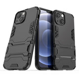 iPhone 13 Mini Hybrid Tough Case with Kickstand - Black