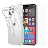 iPhone 13 Pro Case + Tempered Glass Screen Protector - Case-Friendly - Transparent