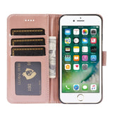 iPhone SE (2022/2020)/8/7 Wallet Case - Vertical Needlework - Rose Gold