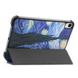 iPad Mini (2024 / 2021) Leather Case w. Folding & Standing - Starry Night