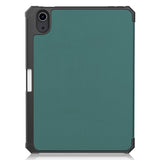 iPad Mini (2024 / 2021) - Foldable Case w. Stand & Stylus Pen Holder - Dark Green