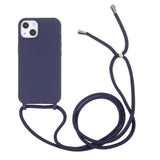 iPhone 13 Mini Flexible Plastic Case w. Hand Strap - Dark Blue