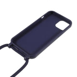 iPhone 13 Mini Flexible Plastic Case w. Hand Strap - Dark Blue