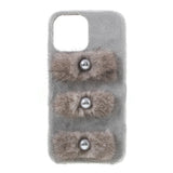 iPhone 13 Pro Plastic Case - Plush Love Beads - Grey