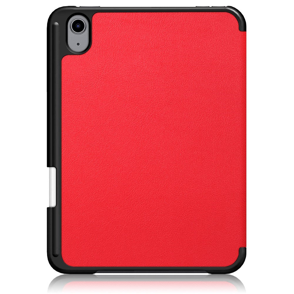 iPad Mini (2024 / 2021) Tri-fold Flip Case w. Apple Pencil Holder - Red