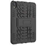 iPad Mini (2021) Tough Case w. Tyre Design & Stand Function - Black