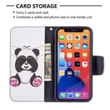 iPhone 13 Leather Wallet Case - Panda