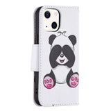 iPhone 13 Leather Wallet Case - Panda