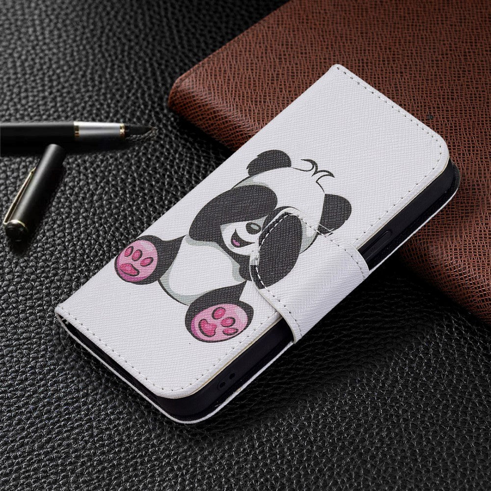 iPhone 13 Leather Wallet Case - Panda