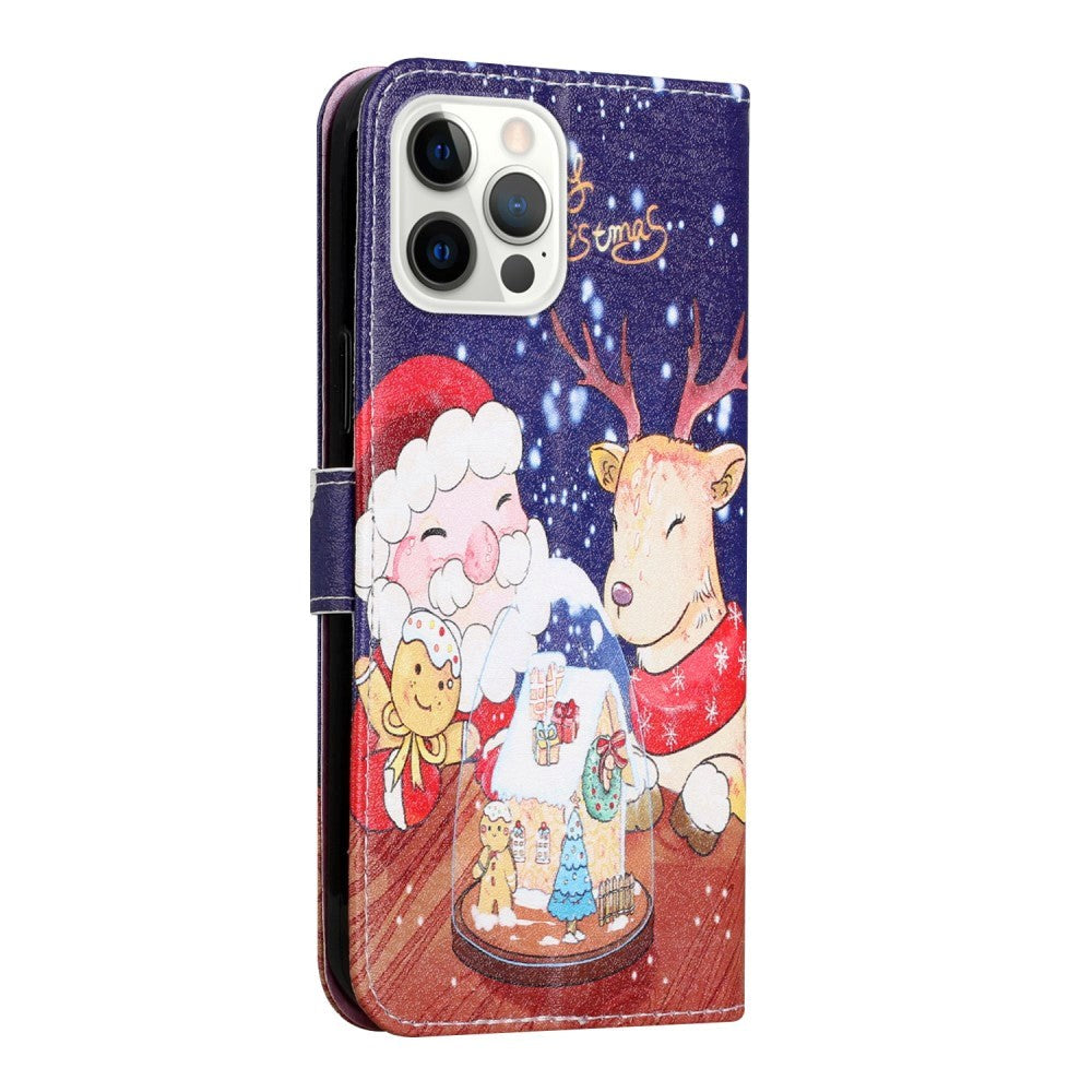 iPhone 12 / 12 Pro Leather Christmas Wallet Case - Christmas Cheer