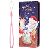 iPhone 13 Mini Leather Christmas Wallet Case - Christmas Cheer