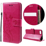 iPhone SE (2022 / 2020) / 8 / 7 Butterflies Leather Wallet Case Pink