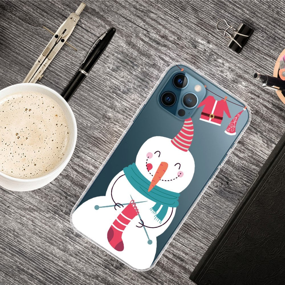 iPhone 13 Pro Max Flexible Plastic Christmas Case - Merry Christmas - Merry Snowman